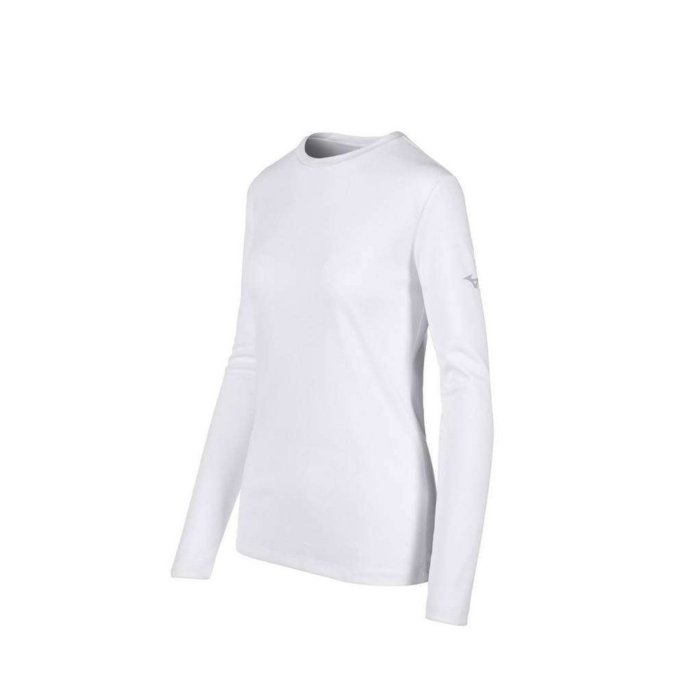 Maglietta Mizuno Long Sleeve Donna - Bianche - 20735-IYVR